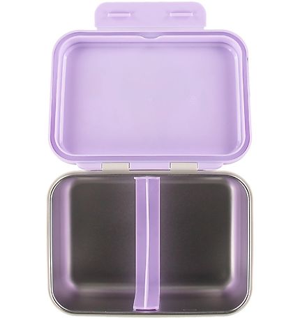 Petit Monkey Lunchbox - Stainless Steel - Apple Of My Eye - Purp Petit Monkey Lunchbox - Stainless Steel - Apple Of My Eye - Purp