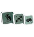 Petit Monkey Lunchbox Set - 3 pcs - Black Animal Petit Monkey Lunchbox Set - 3 pcs - Black Animal