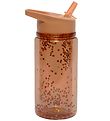 Petit Monkey Water Bottle w. Spout - 300 ml - Bronze w. Glitter Petit Monkey Water Bottle w. Spout - 300 ml - Bronze w. Glitter