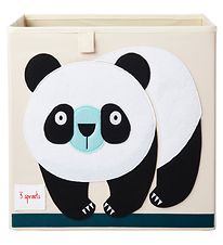 3 Sprouts Opbergbox - 33x33x33 cm - Panda 3 Sprouts Opbergbox - 33x33x33 cm - Panda