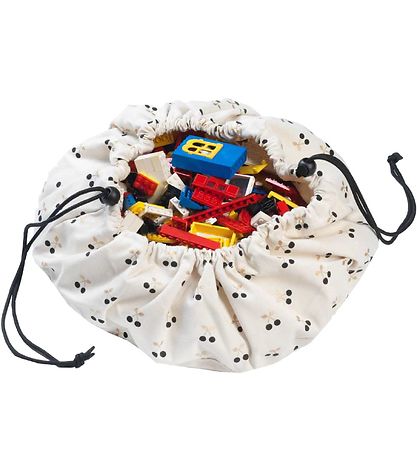 Play&Go Spielzeugteppich Blanket - Ø40 - Elfenbein m. Kirschen