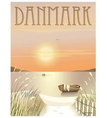 Poster Vissevasse - 30x40 - Danemarque - Les Dunes