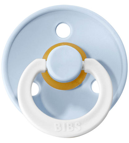 BIBS Colour Glowing Pacifiers - Size 2 - 2-Pack - Round - Iron/B BIBS Colour Glowing Pacifiers - Size 2 - 2-Pack - Round - Iron/B