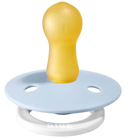 BIBS Colour Glowing Pacifiers - Size 2 - 2-Pack - Round - Iron/B BIBS Colour Glowing Pacifiers - Size 2 - 2-Pack - Round - Iron/B