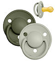 BIBS De Lux Pacifiers - Size 2 - 2-Pack - Round- Sage/Hunter Gre