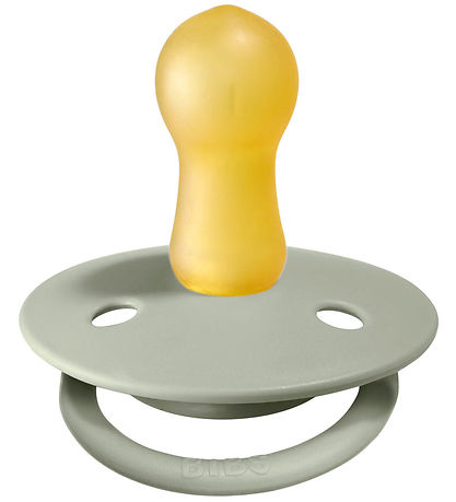 BIBS De Lux Pacifiers - Size 2 - 2-Pack - Round- Sage/Hunter Gre