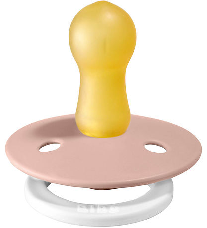 BIBS Colour Glowing Pacifiers - Size 2 - 2-Pack - Round - Blush/ BIBS Colour Glowing Pacifiers - Size 2 - 2-Pack - Round - Blush/