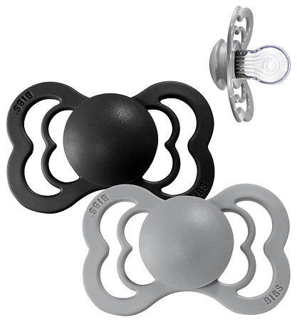 BIBS Supreme+ Spenen - Maat 1 - 2-pack - Symmetrisch - Cloud/Bla BIBS Supreme+ Spenen - Maat 1 - 2-pack - Symmetrisch - Cloud/Bla