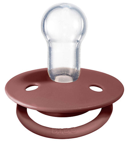BIBS De Lux Pacifiers - 2-Pack - Round - Woodchuck/Blush