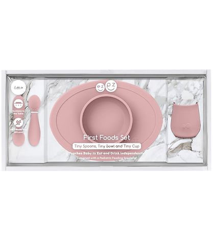 EzPz Dinner Set - Silicone - 4 Parts - Pink EzPz Dinner Set - Silicone - 4 Parts - Pink