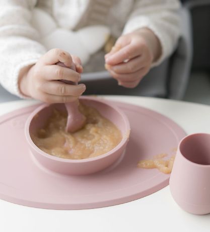 EzPz Dinner Set - Silicone - 4 Parts - Pink