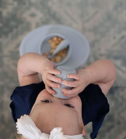 EzPz Dinner Set - Silicone - 4 Parts - Grey EzPz Dinner Set - Silicone - 4 Parts - Grey