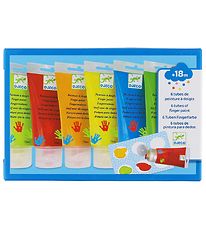 Djeco Finger Paint - 6 pcs. - Multicolour Djeco Finger Paint - 6 pcs. - Multicolour