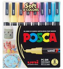 Marqueurs Magiques Posca - PC-3M - 8 pces - En sourdine Couleurs Marqueurs Magiques Posca - PC-3M - 8 pces - En sourdine Couleurs