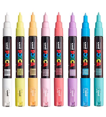 Posca Markers - PC-1 m - 8 pcs - Subdued Colours Posca Markers - PC-1 m - 8 pcs - Subdued Colours