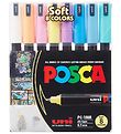 Posca Markers - PC-1MR - 8 pcs - Muted Colours Posca Markers - PC-1MR - 8 pcs - Muted Colours