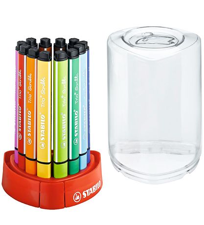 Marqueurs Magiques Stabilo - Trio Scribbi - 12 pces - Multicolor