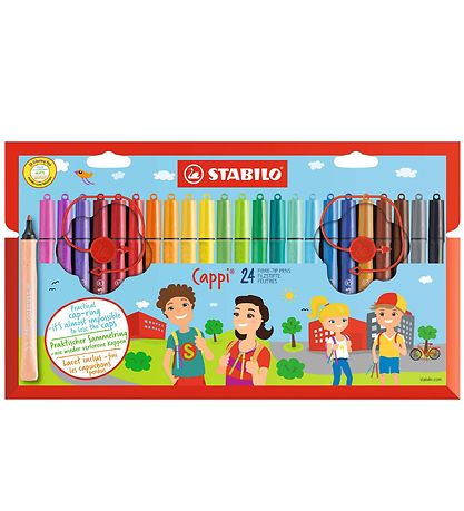Stabilo Markers - Cappi - 24 pcs - Multicolour Stabilo Markers - Cappi - 24 pcs - Multicolour