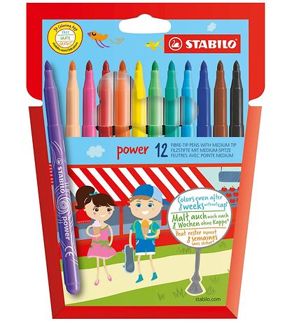 Stabilo Markers - Power - 12 pcs. - Multicolour Stabilo Markers - Power - 12 pcs. - Multicolour