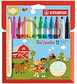 Stabilo Markers - Trio Jumbo - 12 pc. - Multicolour Stabilo Markers - Trio Jumbo - 12 pc. - Multicolour