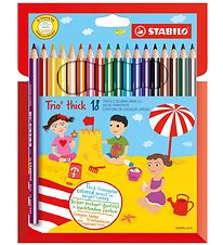 Crayons de couleur Stabilo - Trio Thick - 18 pièces - Multicolor Crayons de couleur Stabilo - Trio Thick - 18 pièces - Multicolor