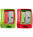 Stabilo Sharpener - Woody 3-in-1 - Assorted - Green/Red