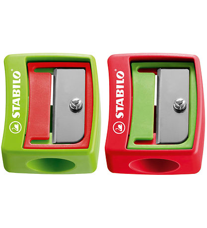 Stabilo Pennvässare - Woody 3-in-1 - Blandat - Grön/Röd Stabilo Pennvässare - Woody 3-in-1 - Blandat - Grön/Röd