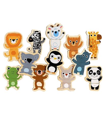 Djeco Magnets - 24 pcs. - Wood - Coucou