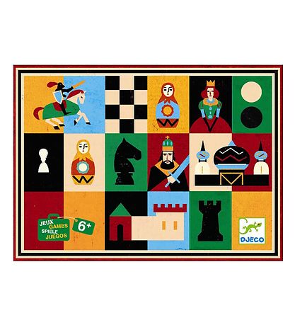 Coffret de jeu Djeco - Échecs et Dames Coffret de jeu Djeco - Échecs et Dames