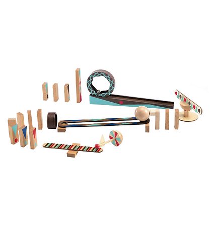 Djeco Kugelbahn - 28 Teile - Zig & Go - Holz