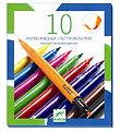 Djeco Markers - 2-in-1 - 10 pcs. - Multicolour Djeco Markers - 2-in-1 - 10 pcs. - Multicolour