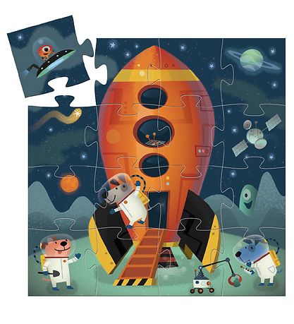 Djeco Puzzle - 16 Pieces - Spaceship Djeco Puzzle - 16 Pieces - Spaceship