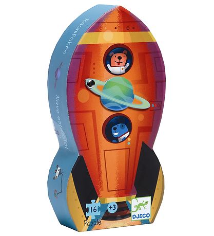 Djeco Puzzle - 16 Pieces - Spaceship Djeco Puzzle - 16 Pieces - Spaceship