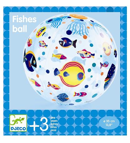 Djeco Beach Ball - 35 cm - Fishes Djeco Beach Ball - 35 cm - Fishes