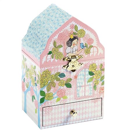 Djeco 보석함 포함 음악 - 18x11x9.5cm - 마법의 궁전