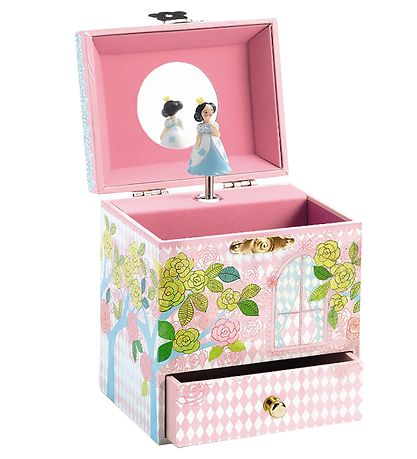 Djeco Trinket Box w. Music - 18x11x9.5 cm - Enchanted Palace Djeco Trinket Box w. Music - 18x11x9.5 cm - Enchanted Palace