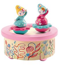 Boîte à Musique Djeco - 12 cm - Bois - Fleurs Boîte à Musique Djeco - 12 cm - Bois - Fleurs