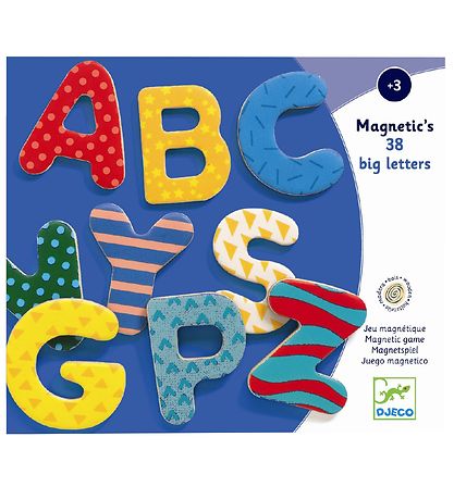 Djeco Magnets - 38 pcs. - Capital Letters Djeco Magnets - 38 pcs. - Capital Letters