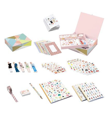 Djeco Stationery - 34 pcs. - Tinou Djeco Stationery - 34 pcs. - Tinou