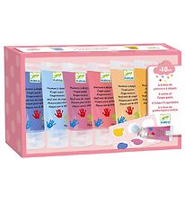 Djeco Finger Paint - 6 pcs. - Pastel Colours Djeco Finger Paint - 6 pcs. - Pastel Colours