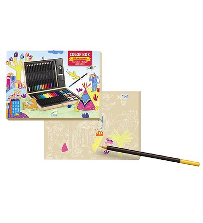 Djeco Colouring Set - 47 pcs. - Multicolour Djeco Colouring Set - 47 pcs. - Multicolour