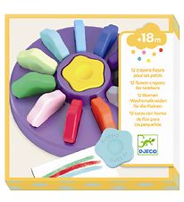 Djeco Crayons - 12. pcs. - Flowers Djeco Crayons - 12. pcs. - Flowers