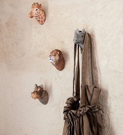 ferm Living Knopp - Handsnickrat trä - 9,5x9,5x5 cm - Giraff