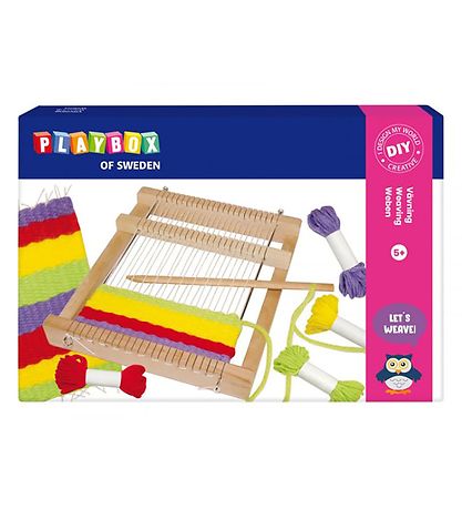 Playbox Creative Set - Weaving Frame w. 4 Colours Playbox Creative Set - Weaving Frame w. 4 Colours