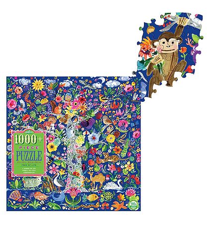 Eeboo Puzzel - 1000 Bakstenen - Het leven Hout