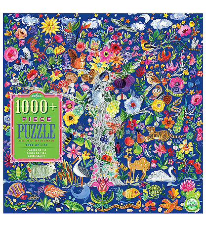 Eeboo Puzzel - 1000 Bakstenen - Het leven Hout
