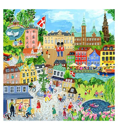 Eeboo Puzzle Game - 1000 Pieces - Copenhagen Eeboo Puzzle Game - 1000 Pieces - Copenhagen