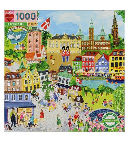 Eeboo Puzzle Game - 1000 Pieces - Copenhagen Eeboo Puzzle Game - 1000 Pieces - Copenhagen