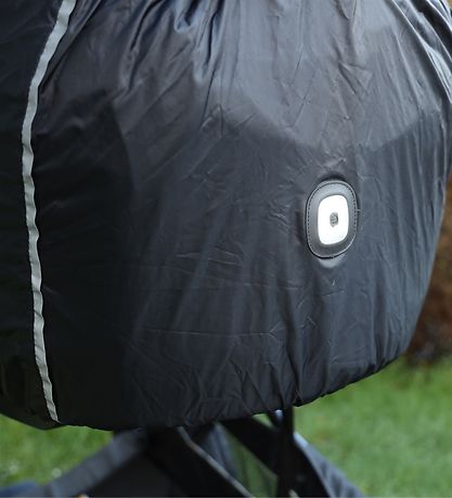 BabyDan Rain Cover To Pram - LED - Black