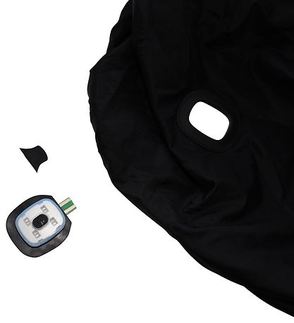 BabyDan Rain Cover To Pram - LED - Black